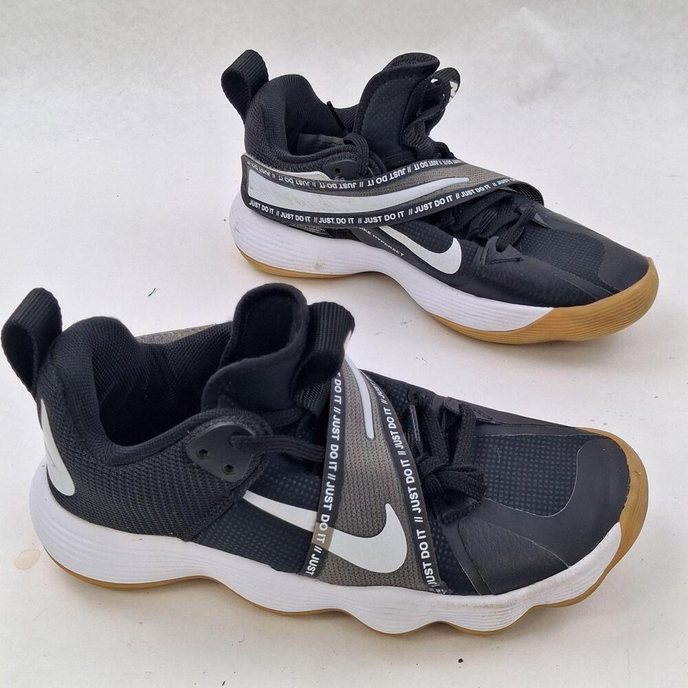 Nike React HyperSet Shoes Mens Size 6 Black Gum Volleyball Sneakers CI2955-010